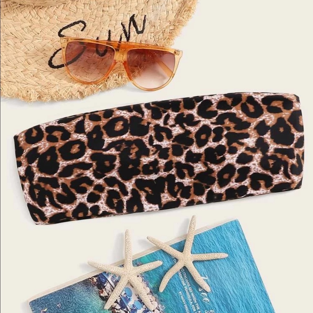 SHEIN bandeau swim top